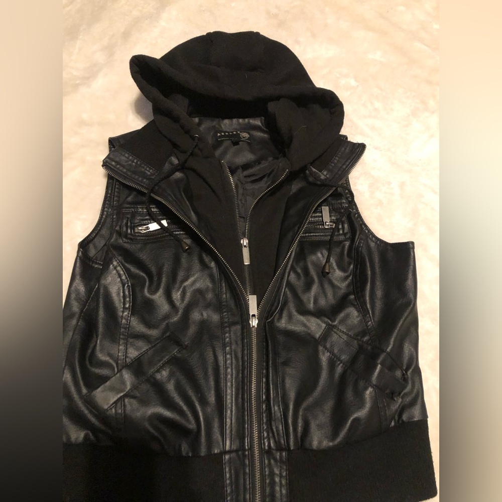 Twenty Six International Black Hooded Vest